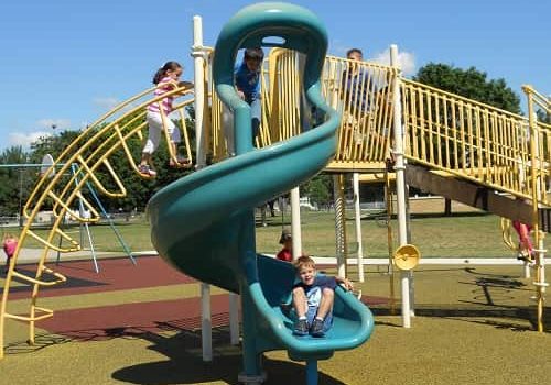 playground in the summertime