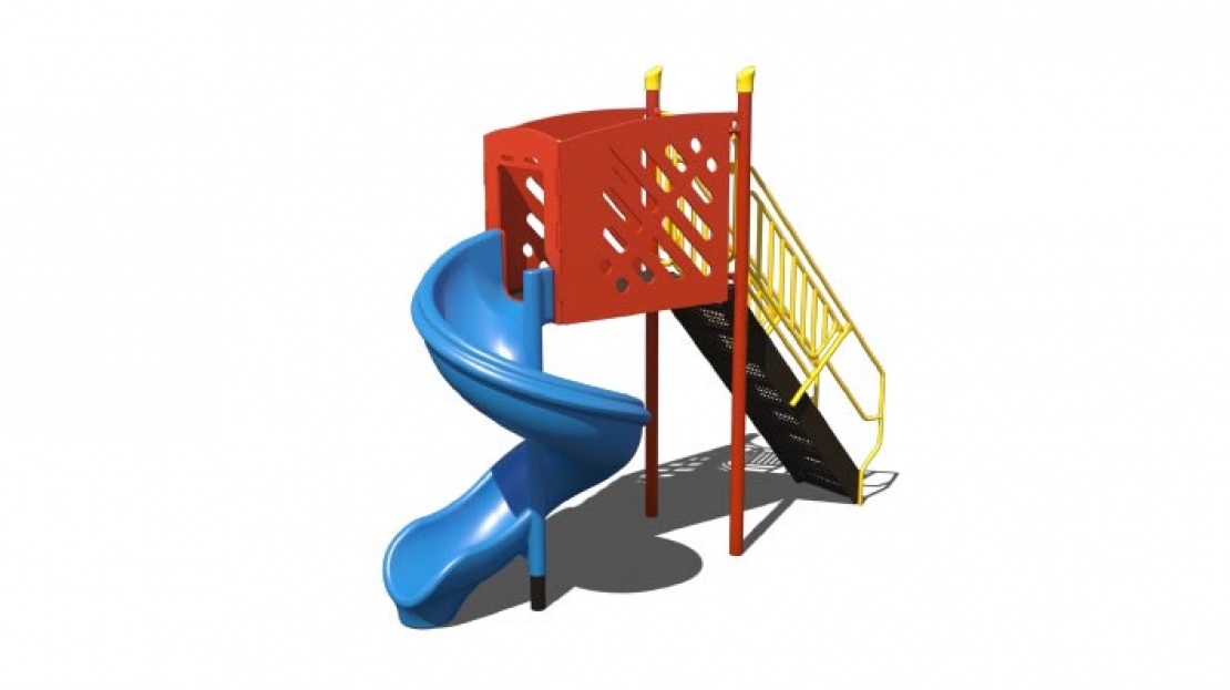 Freestanding Spiral Slide Playground Equipment Usa